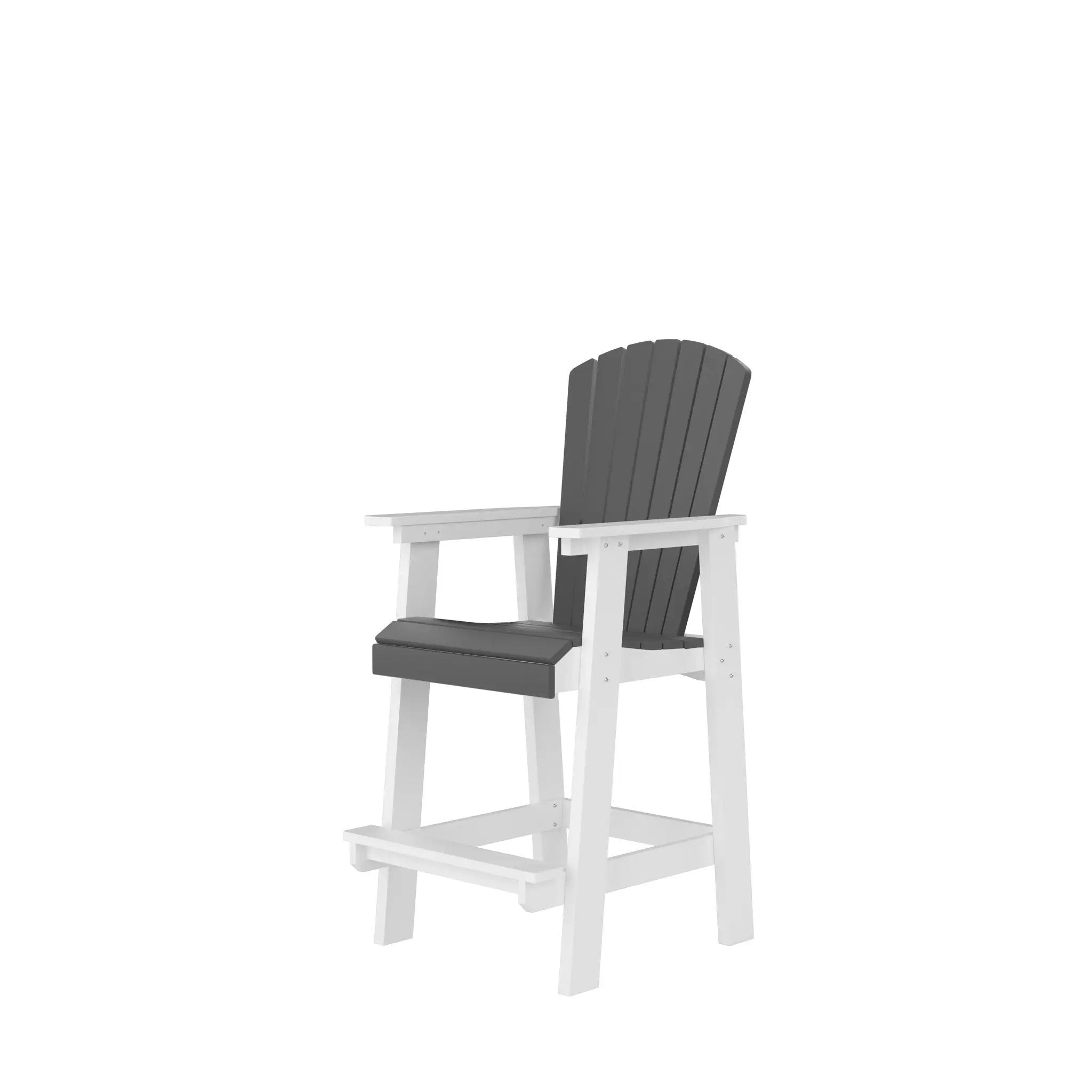 HDPE Bar Chair, Outdoor Tall Adirondack Chairs Set of 2 by HouseOfZazla