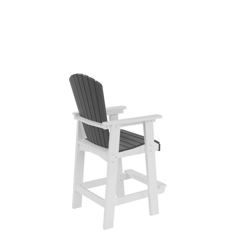 HDPE Bar Chair, Outdoor Tall Adirondack Chairs Set of 2 by HouseOfZazla