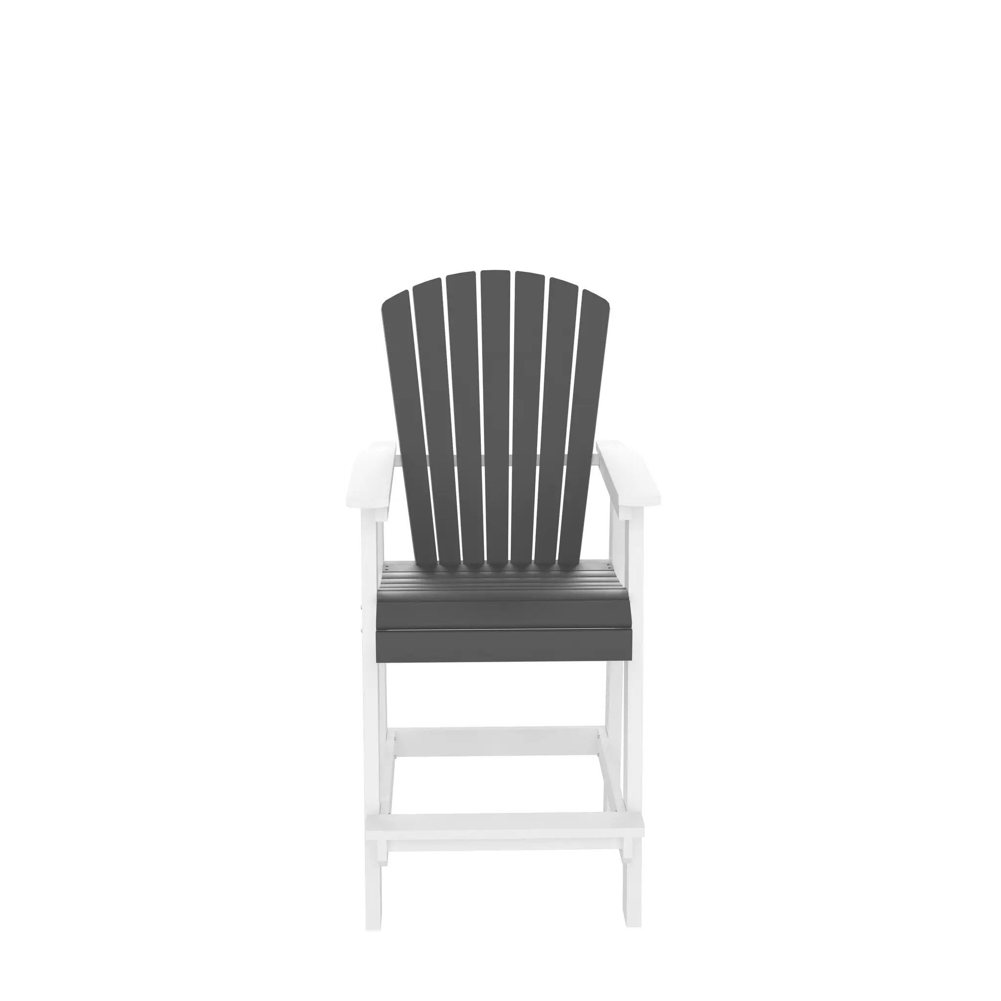 HDPE Bar Chair, Outdoor Tall Adirondack Chairs Set of 2 by HouseOfZazla