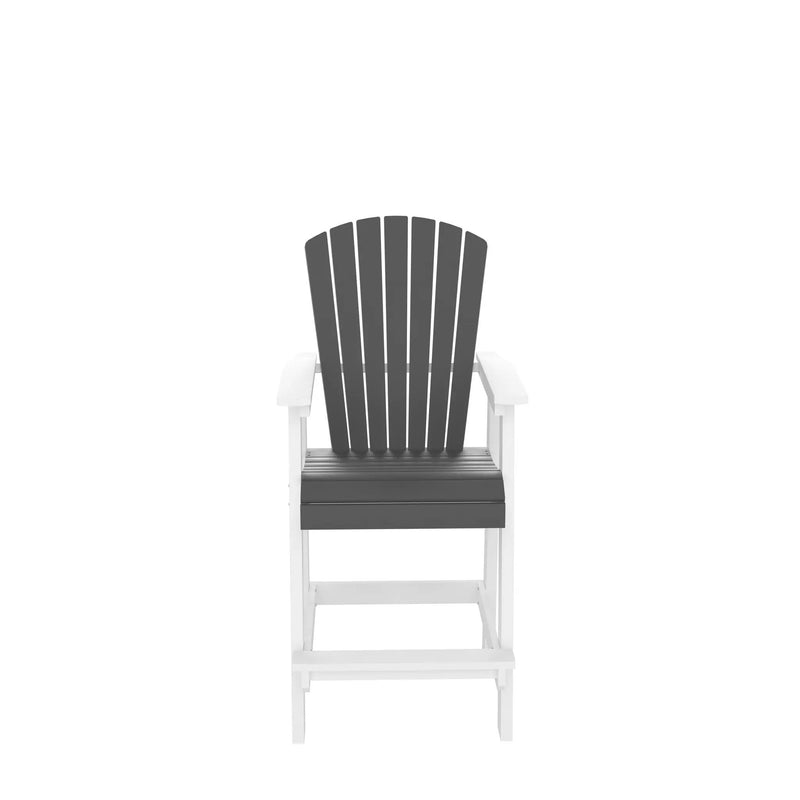 HDPE Bar Chair, Outdoor Tall Adirondack Chairs Set of 2 by HouseOfZazla