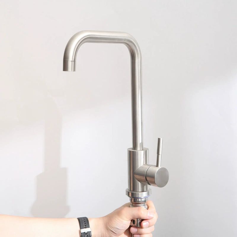 24in Stainless Steel Washing Sink with Faucet Hoses and Drain Head by HouseOfZazla