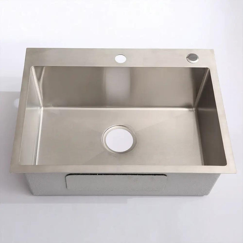 24in Stainless Steel Washing Sink with Faucet Hoses and Drain Head by HouseOfZazla