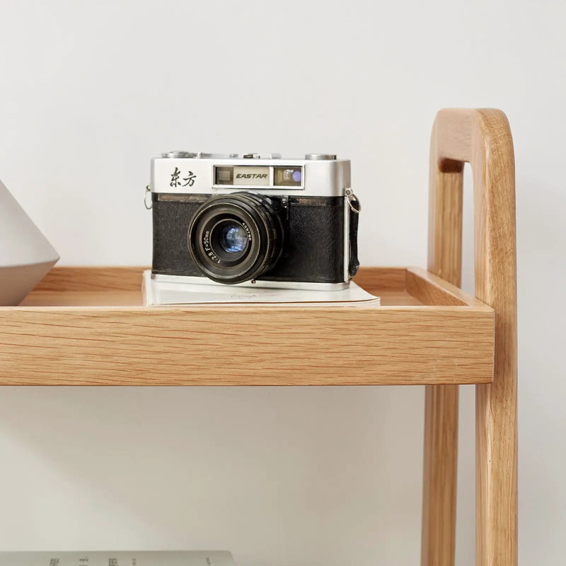 3-Tier Beech Wood Shoe Rack for Premium Storage by HouseOfZazla