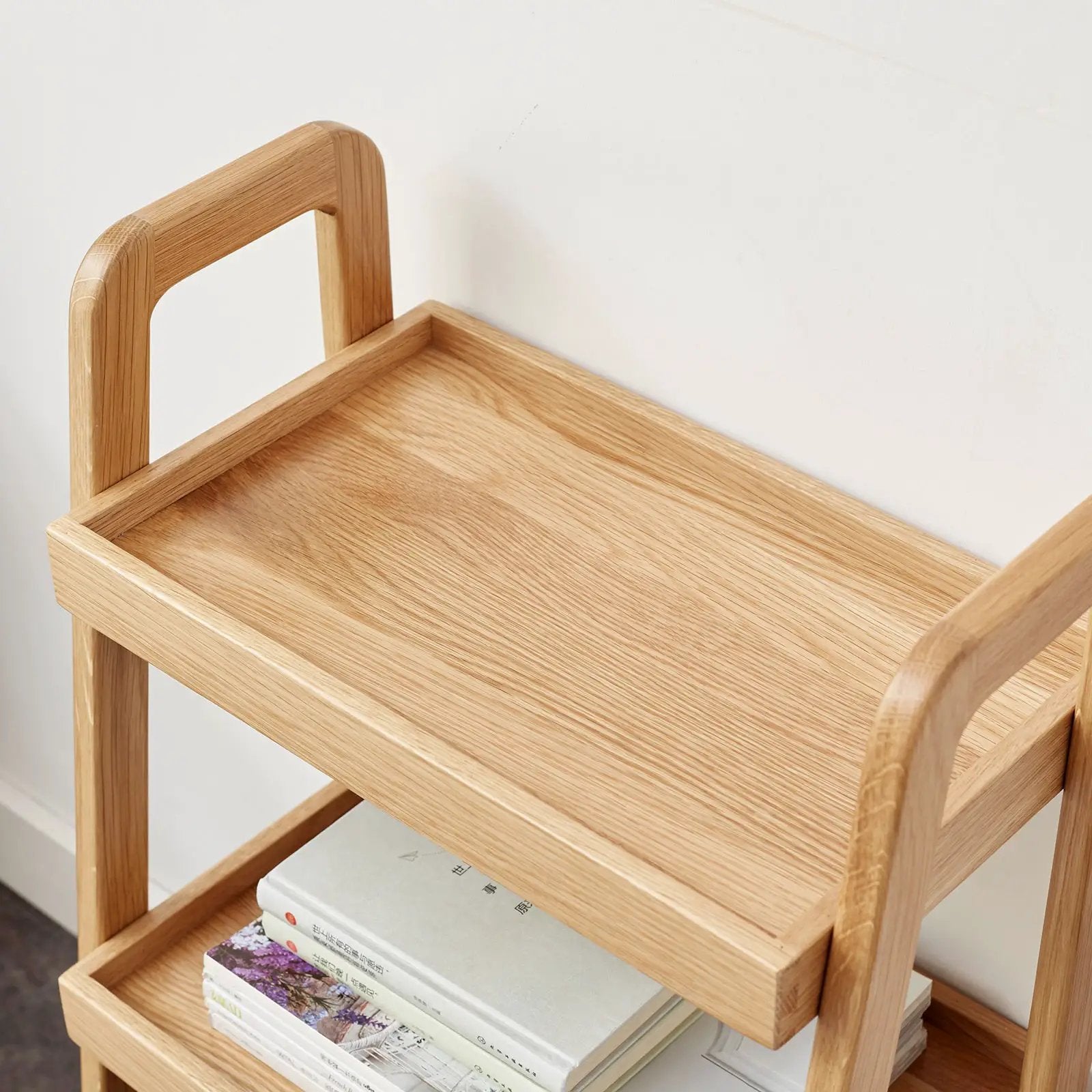3-Tier Beech Wood Shoe Rack for Premium Storage by HouseOfZazla