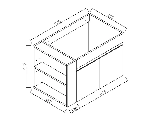 30 Inch Bathroom Vanity With Open Shelf by HouseOfZazla