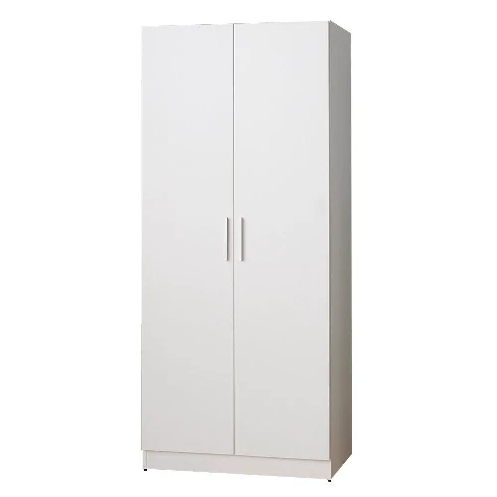 Viviane Contemporary Wood Closet with Hanging Bars and Five Shelves by HouseOfZazla