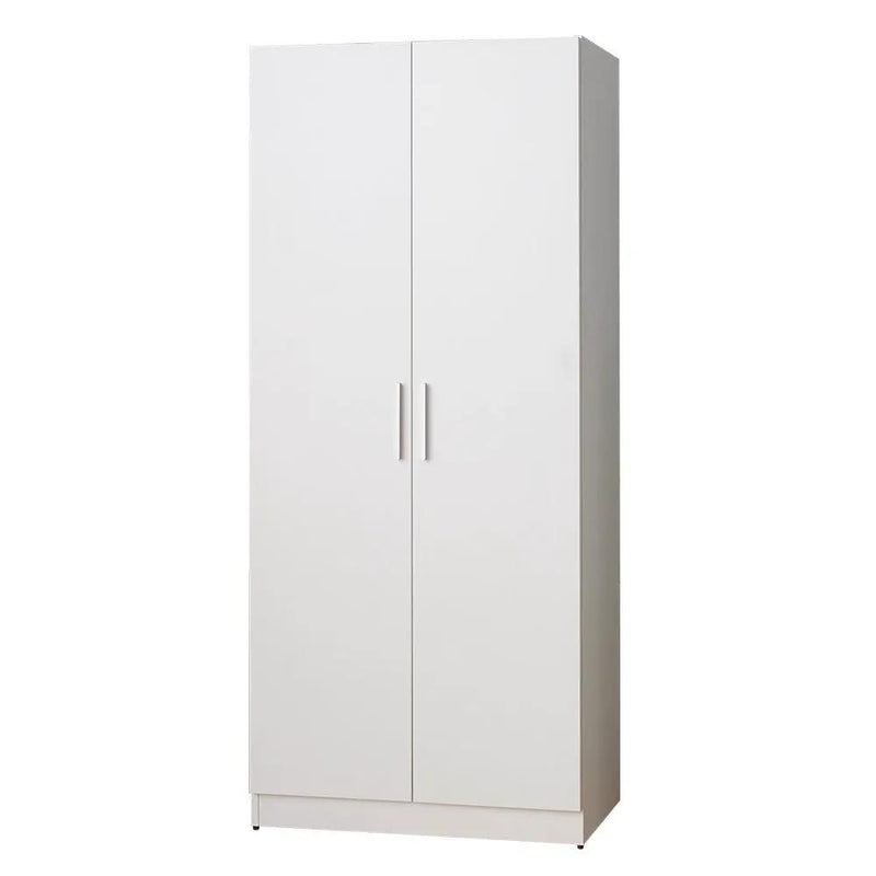 Viviane Contemporary Wood Closet with Hanging Bars and Five Shelves by HouseOfZazla