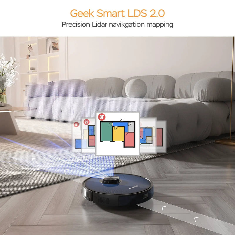 Geek Smart L7 Robot Vacuum Cleaner and Mop by HouseOfZazla