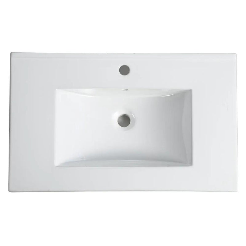 30" Bathroom Vanity with Ceramic Top - BL9075B by HouseOfZazla
