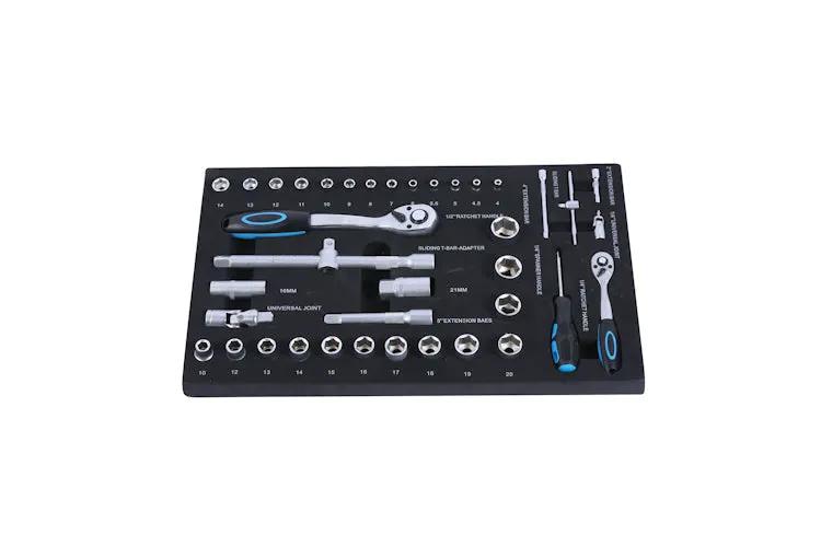 4-Drawer Rolling Tool Box with Tools for Garage and Workshop by HouseOfZazla