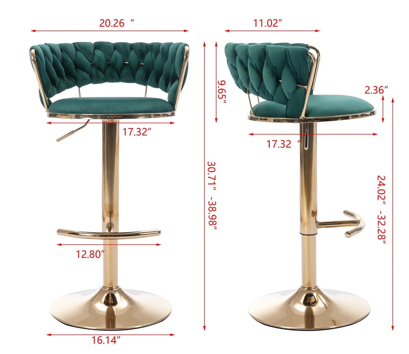 Set of 2 Bar Stools by HouseOfZazla