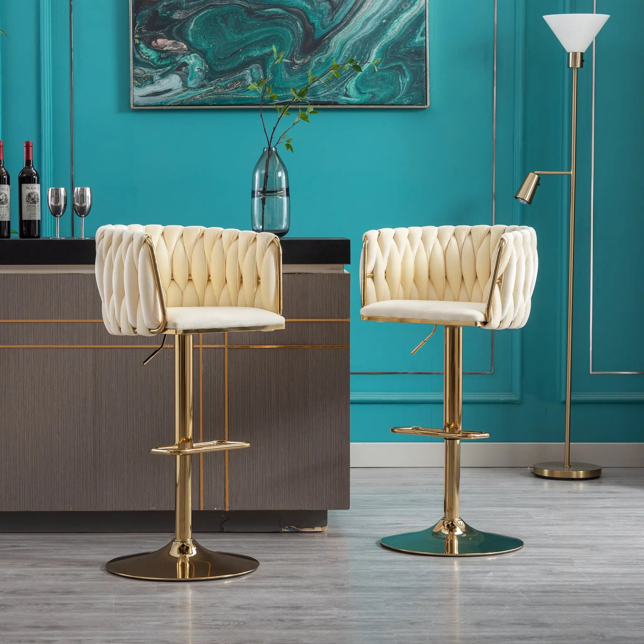 Set of 2 Bar Stools by HouseOfZazla
