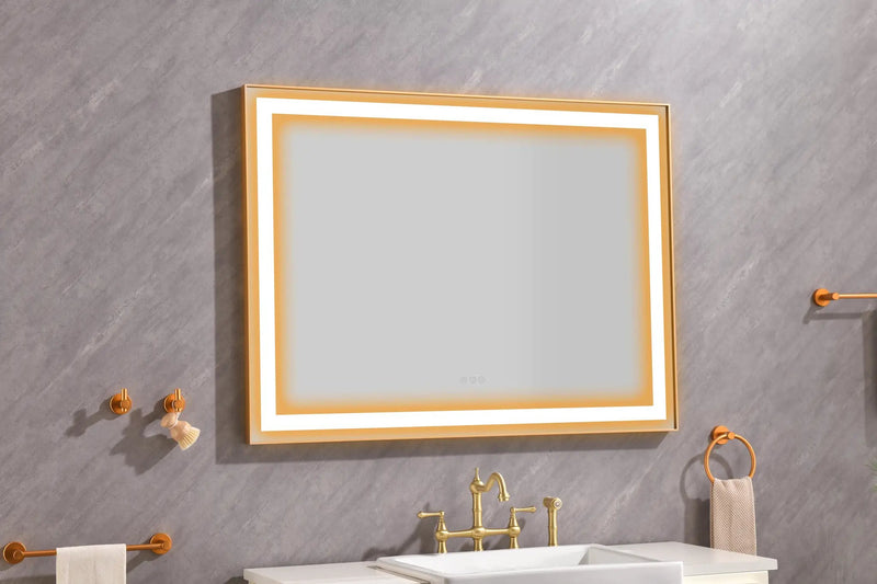 48"x36" LED Lighted Bathroom Wall Mounted Mirror by HouseOfZazla
