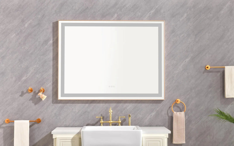 48"x36" LED Lighted Bathroom Wall Mounted Mirror by HouseOfZazla