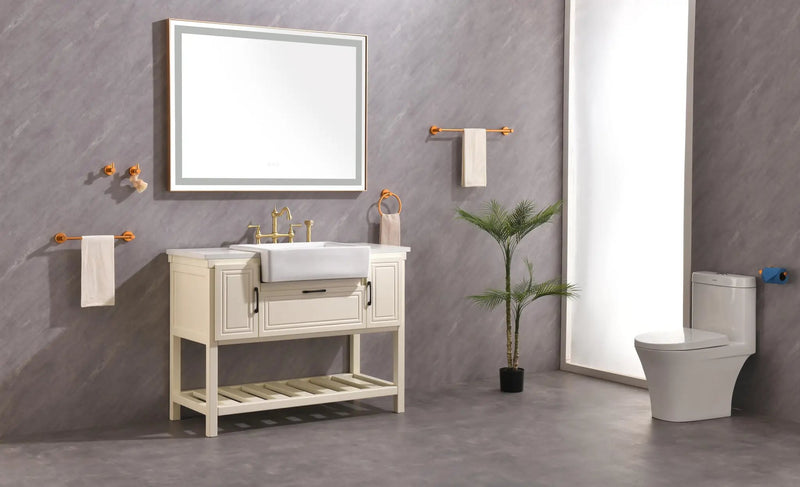 48"x36" LED Lighted Bathroom Wall Mounted Mirror by HouseOfZazla
