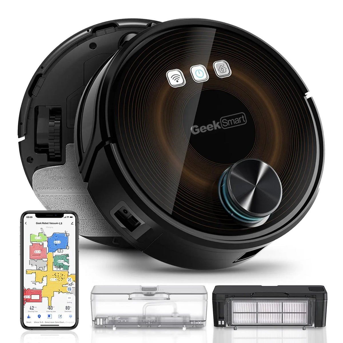 Geek Smart L8 Robot Vacuum Cleaner and Mop by HouseOfZazla