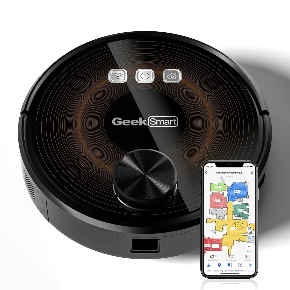 Geek Smart L8 Robot Vacuum Cleaner and Mop by HouseOfZazla