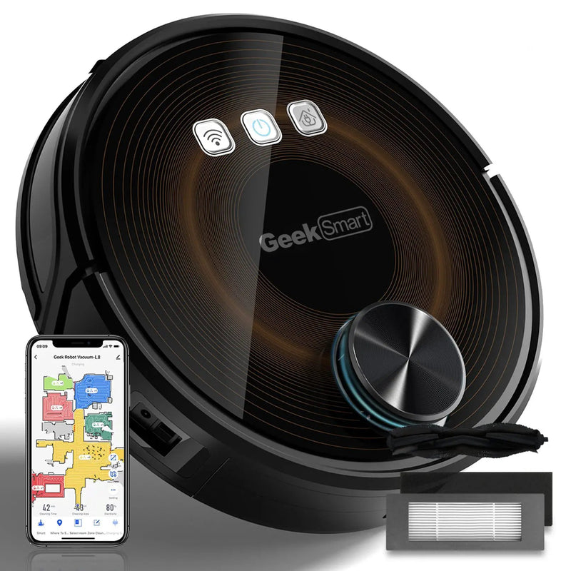 Geek Smart L8 Robot Vacuum Cleaner and Mop by HouseOfZazla