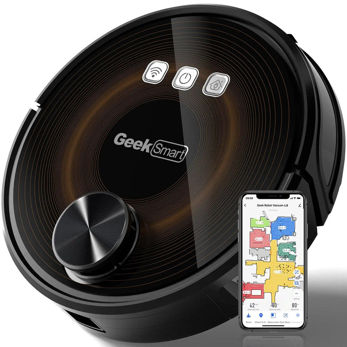 Geek Smart L8 Robot Vacuum Cleaner and Mop by HouseOfZazla