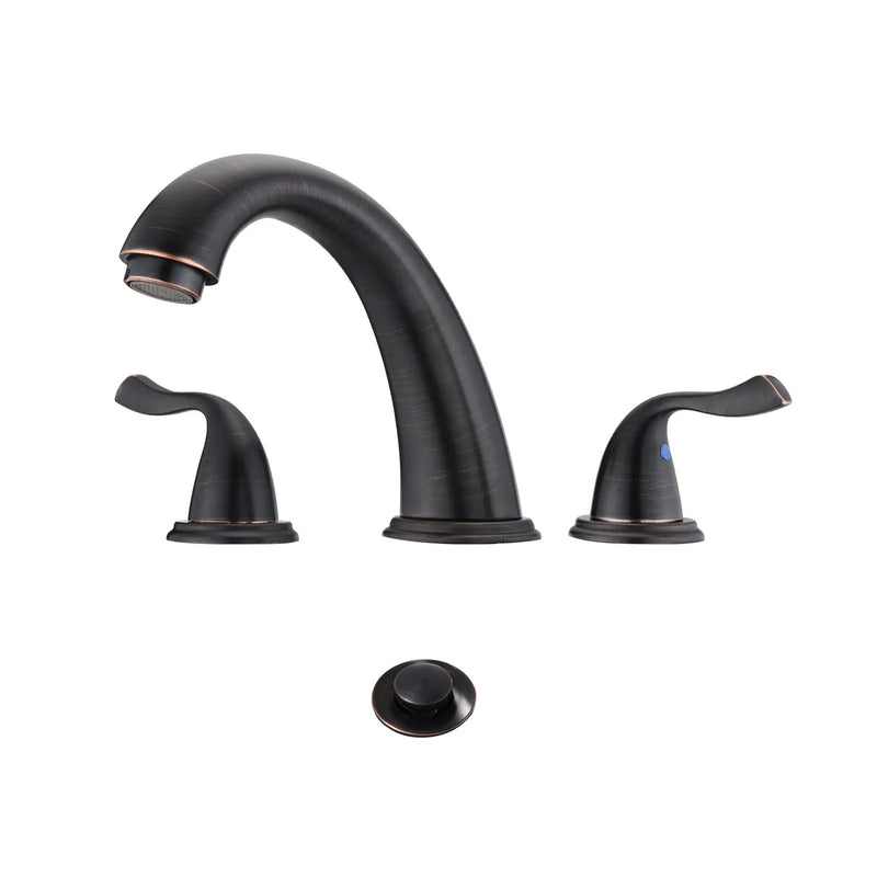 8-Inch 3-Hole 2-Handle Bathroom Sink Faucet, Oil Rubbed Bronze by HouseOfZazla