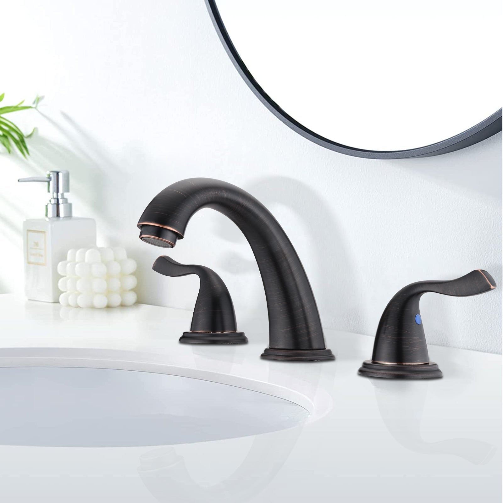 8-Inch 3-Hole 2-Handle Bathroom Sink Faucet, Oil Rubbed Bronze by HouseOfZazla