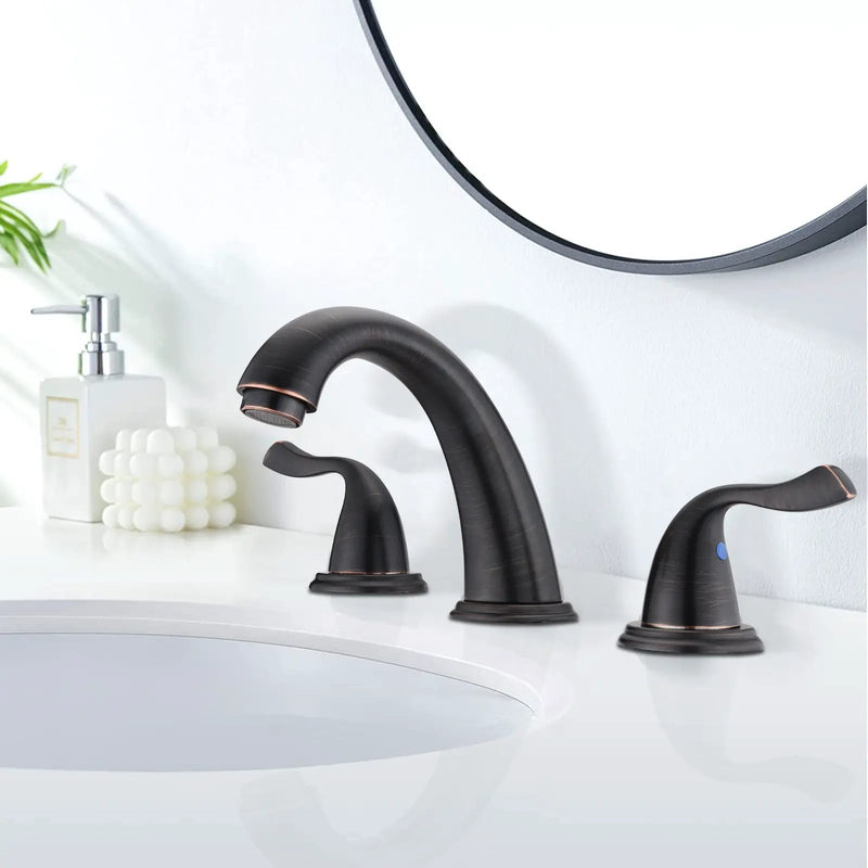 8-Inch 3-Hole 2-Handle Bathroom Sink Faucet, Oil Rubbed Bronze by HouseOfZazla