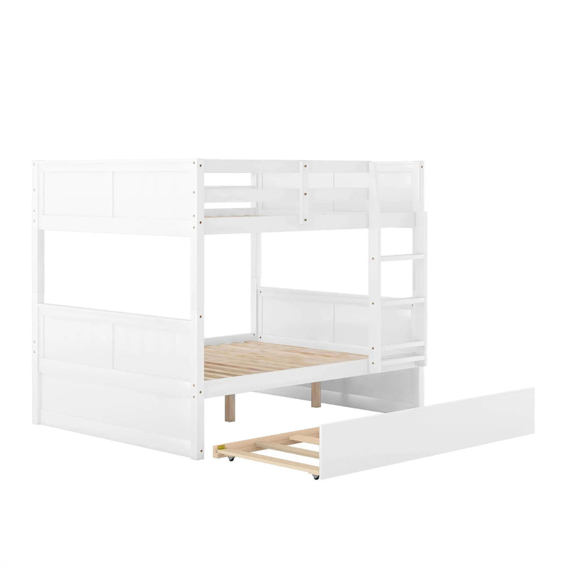 Full Over Full Bunk Bed with Twin Size Trundle by HouseOfZazla