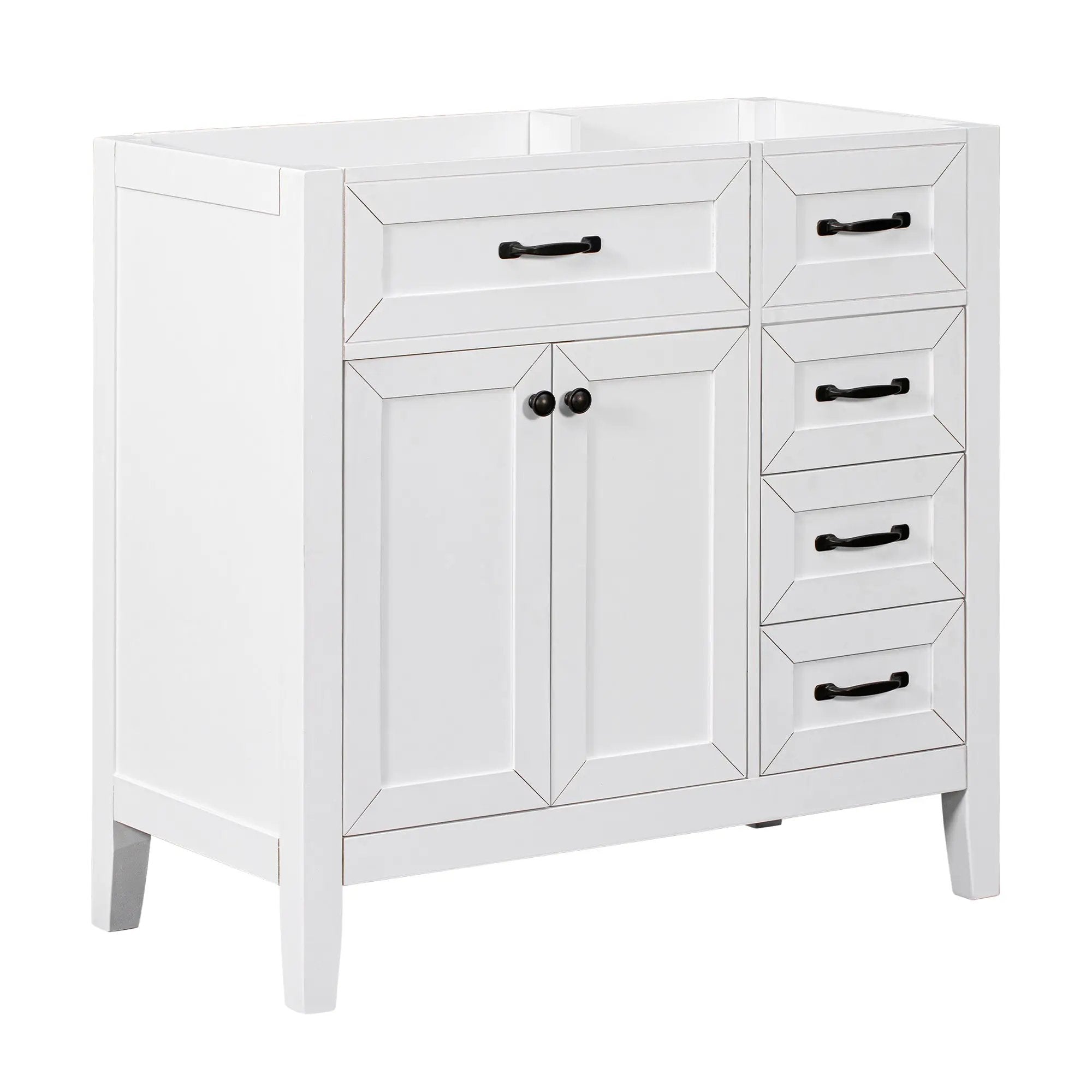 36" Bathroom Vanity Without Sink - Cabinet Base Only by HouseOfZazla