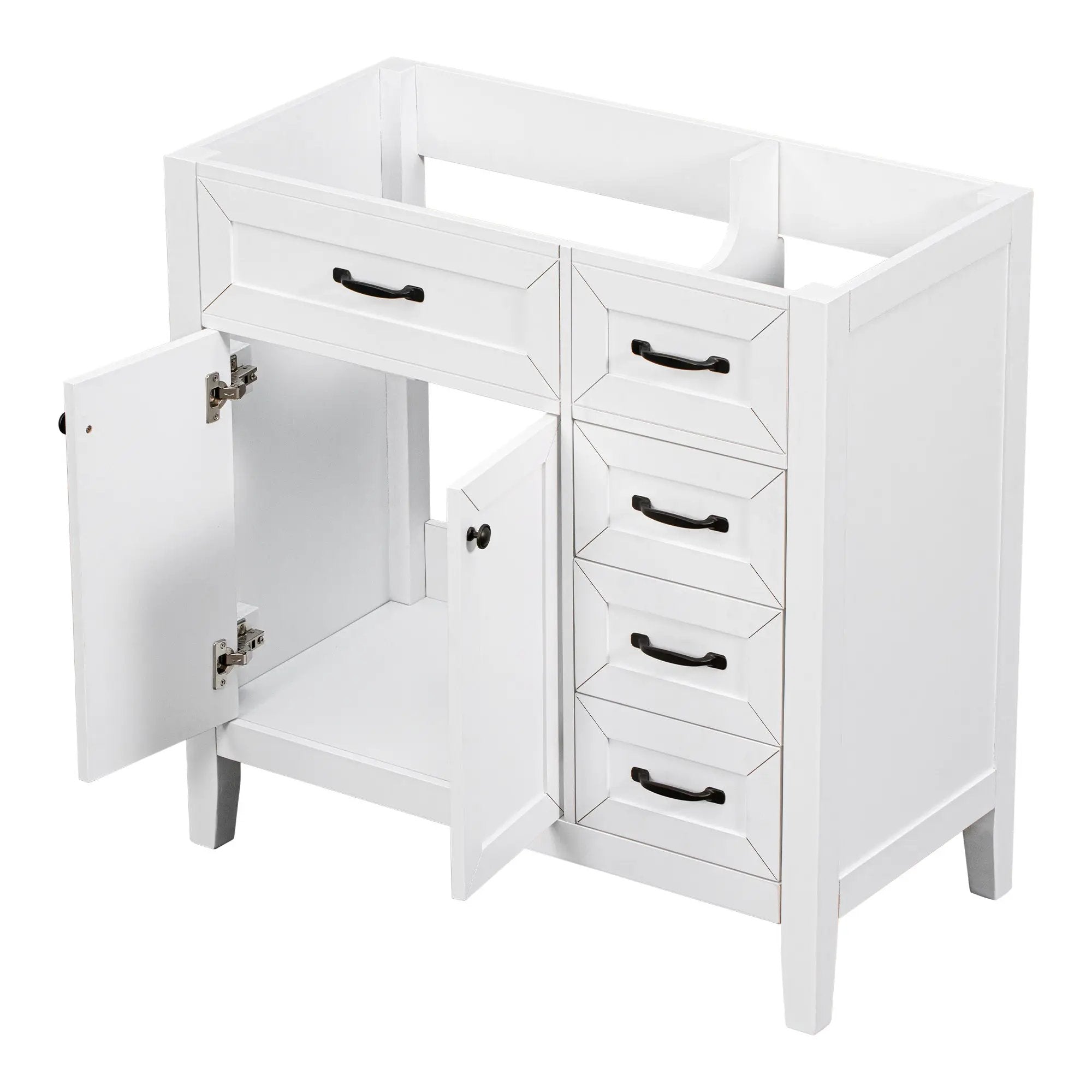 36" Bathroom Vanity Without Sink - Cabinet Base Only by HouseOfZazla