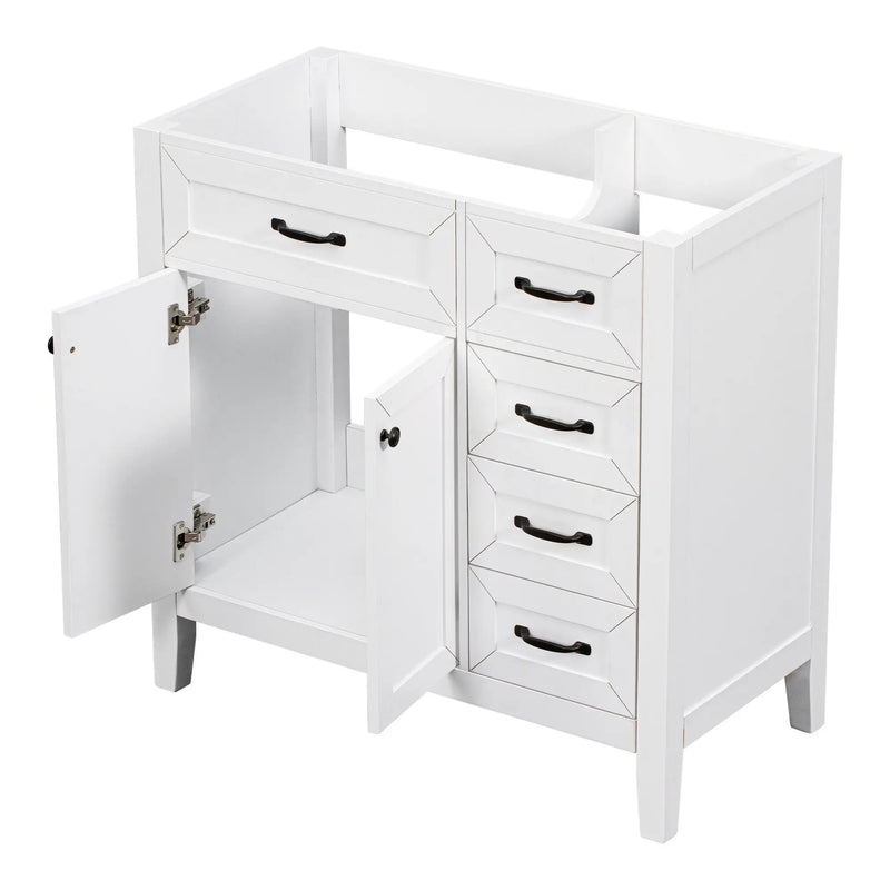 36" Bathroom Vanity Without Sink - Cabinet Base Only by HouseOfZazla