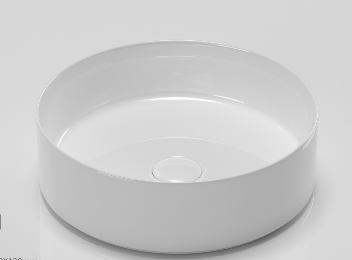 Ceramic Round Above Counter Bathroom Vessel Sink by HouseOfZazla