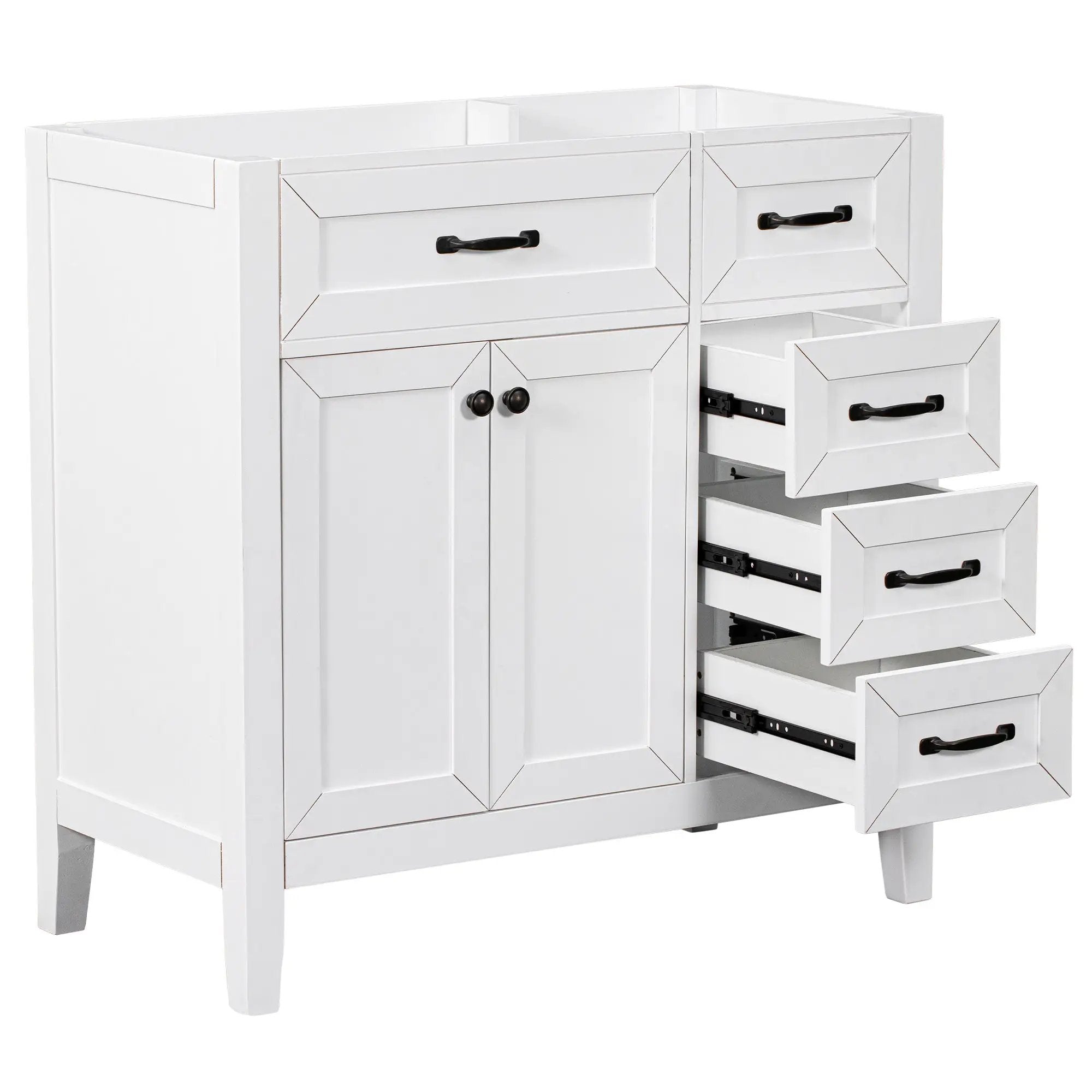 36" Bathroom Vanity Without Sink - Cabinet Base Only by HouseOfZazla