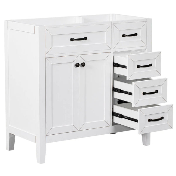 36" Bathroom Vanity Without Sink - Cabinet Base Only