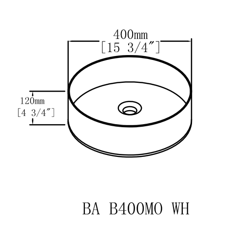 Ceramic Round Above Counter Bathroom Vessel Sink by HouseOfZazla