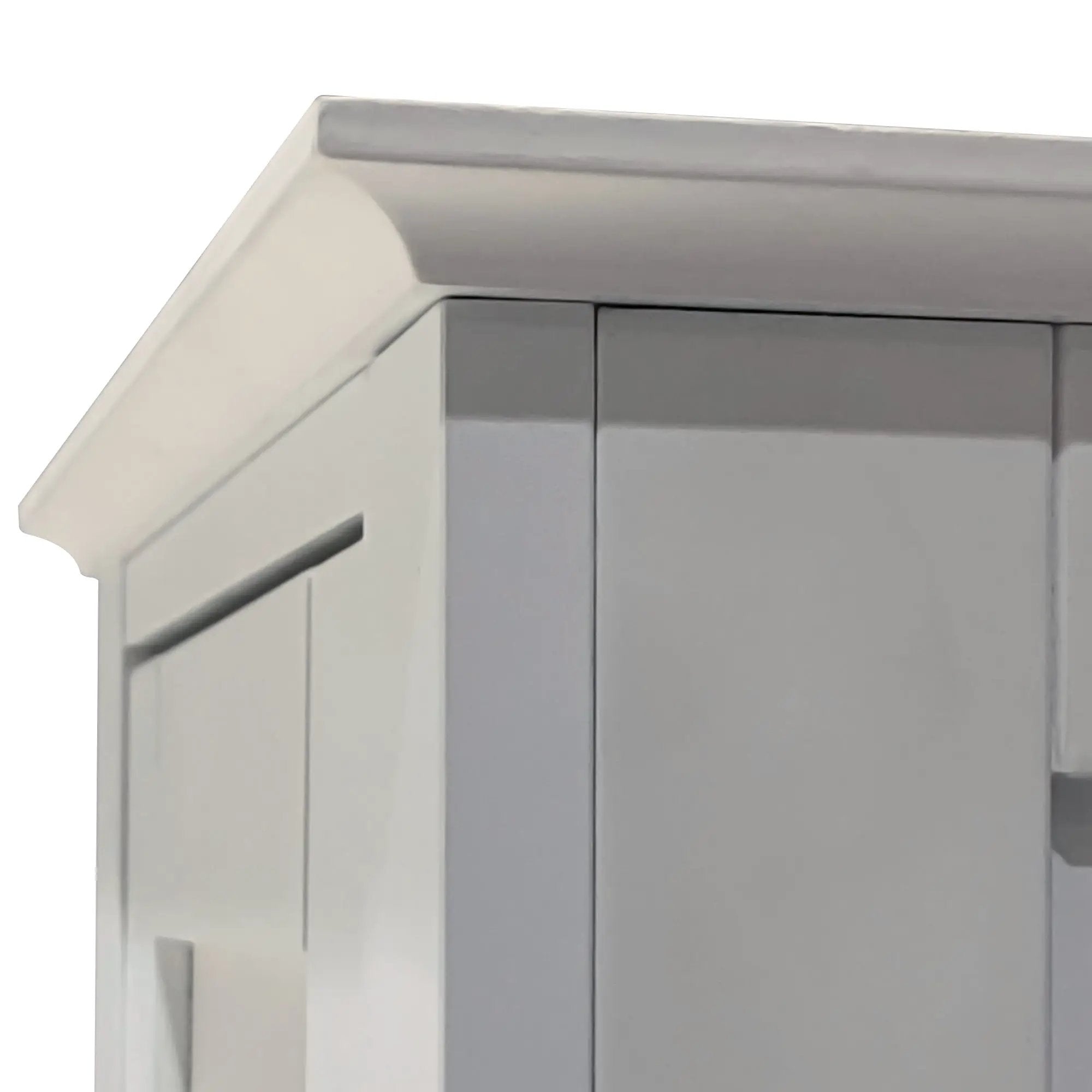 Tall Narrow Tower Freestanding Cabinet with 2 Shutter Doors by HouseOfZazla