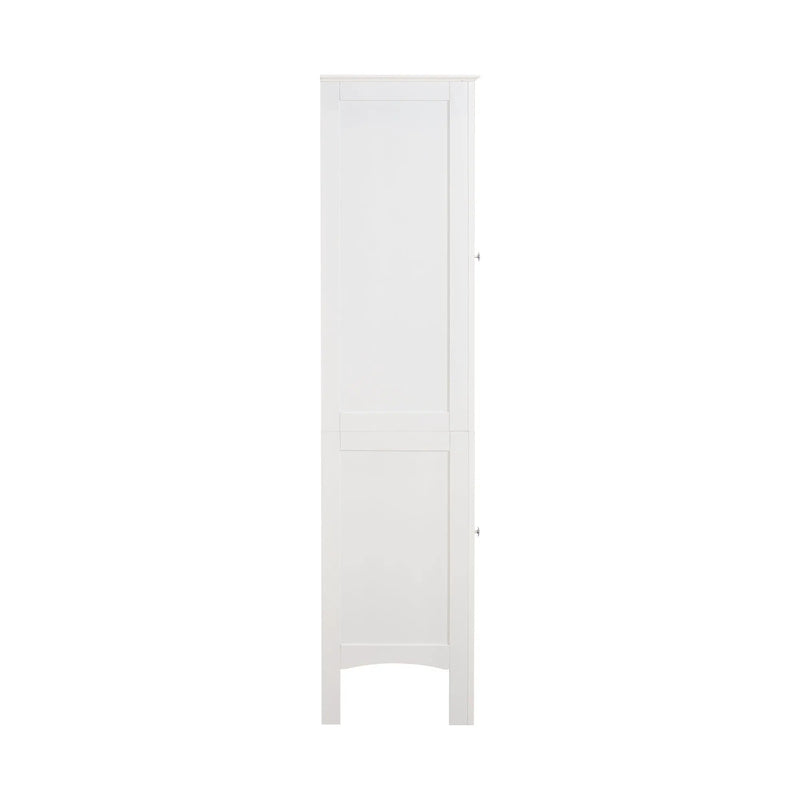 Tall Narrow Tower Freestanding Cabinet with 2 Shutter Doors by HouseOfZazla