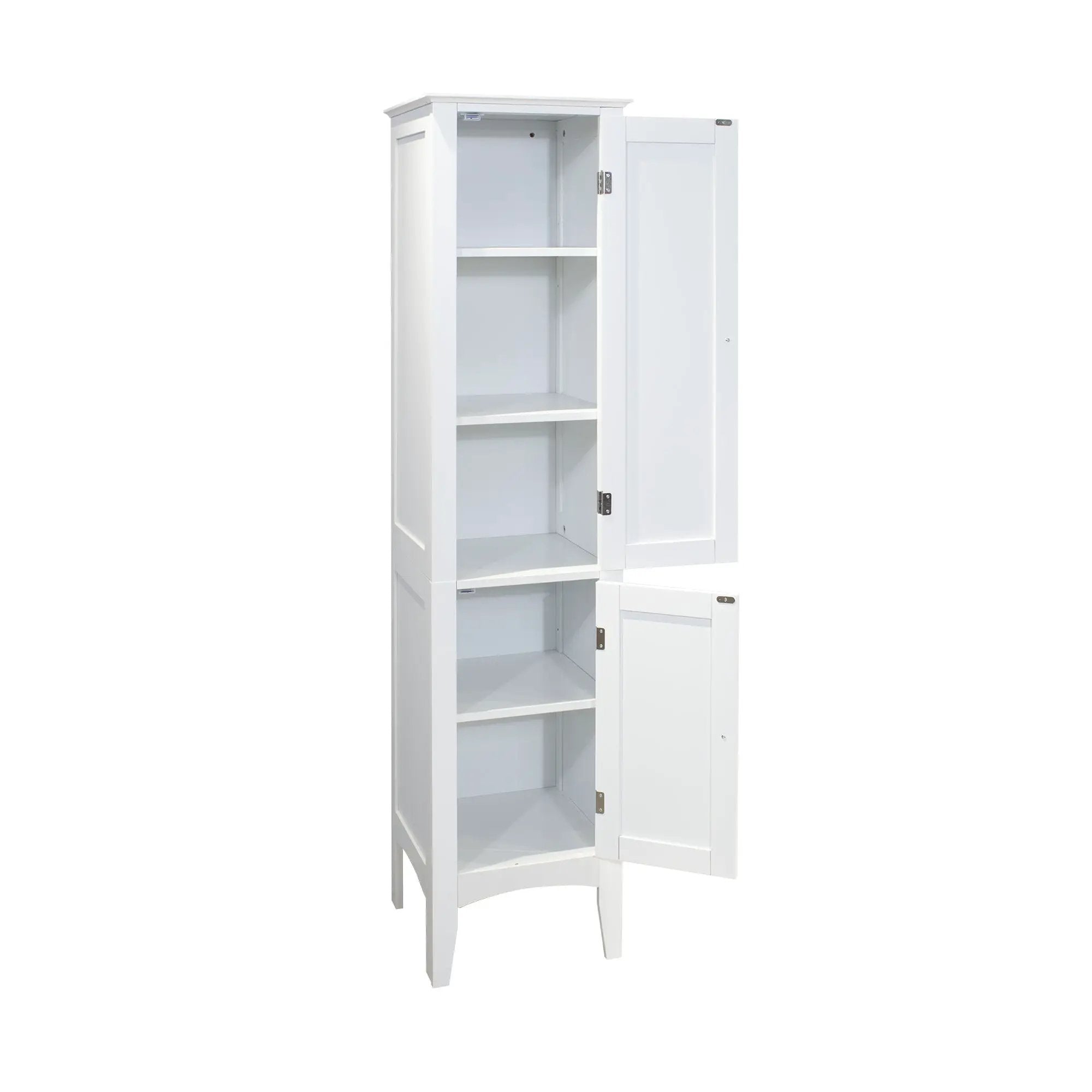Tall Narrow Tower Freestanding Cabinet with 2 Shutter Doors by HouseOfZazla