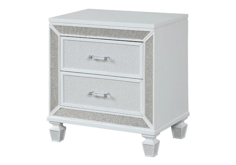 Crystal Modern Style 2-Drawer Nightstand by HouseOfZazla