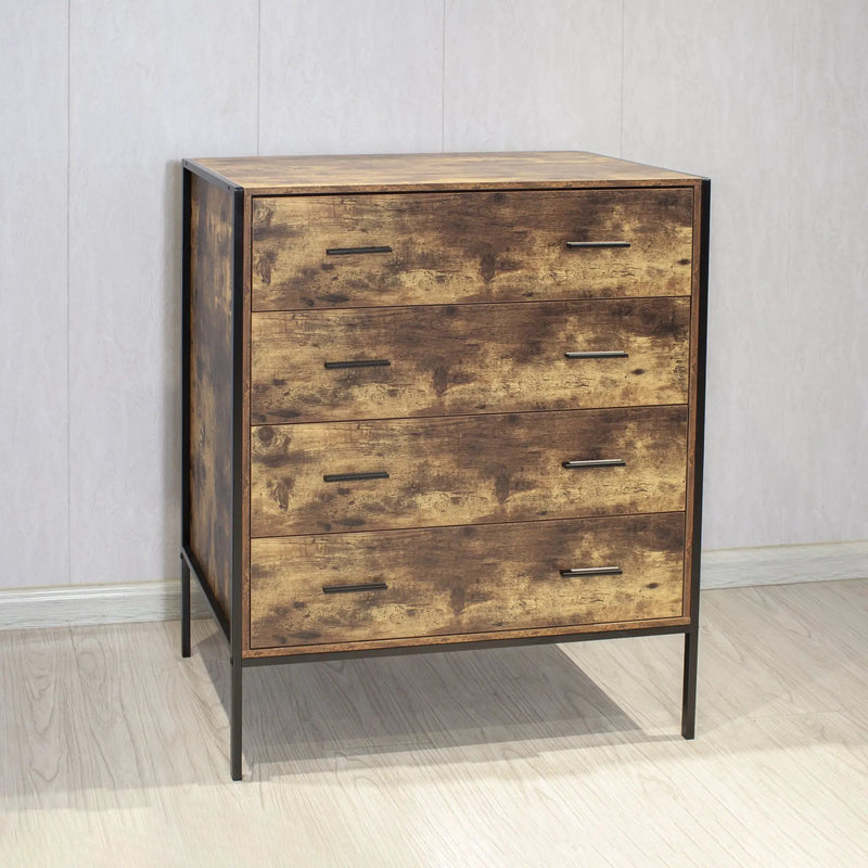 Industrial Style 4 Drawer Dresser by HouseOfZazla