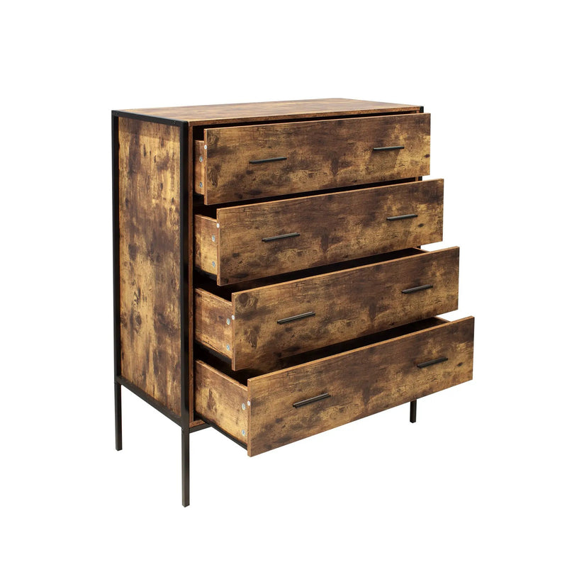Industrial Style 4 Drawer Dresser by HouseOfZazla