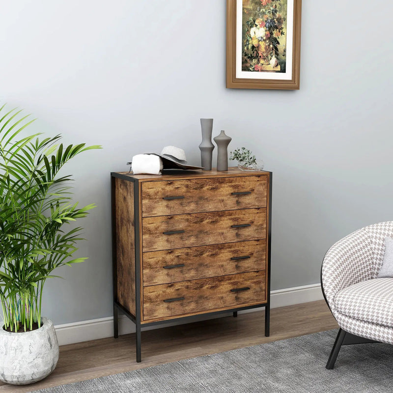 Industrial Style 4 Drawer Dresser by HouseOfZazla