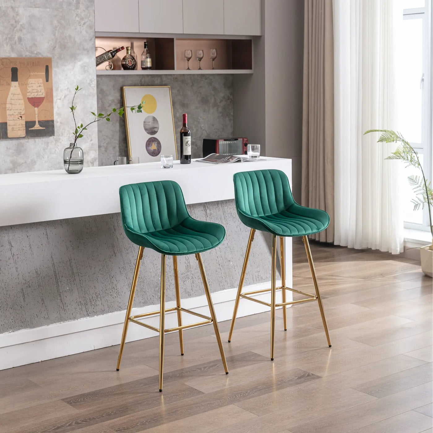 30 Inch Set of 2 Bar Stools by HouseOfZazla