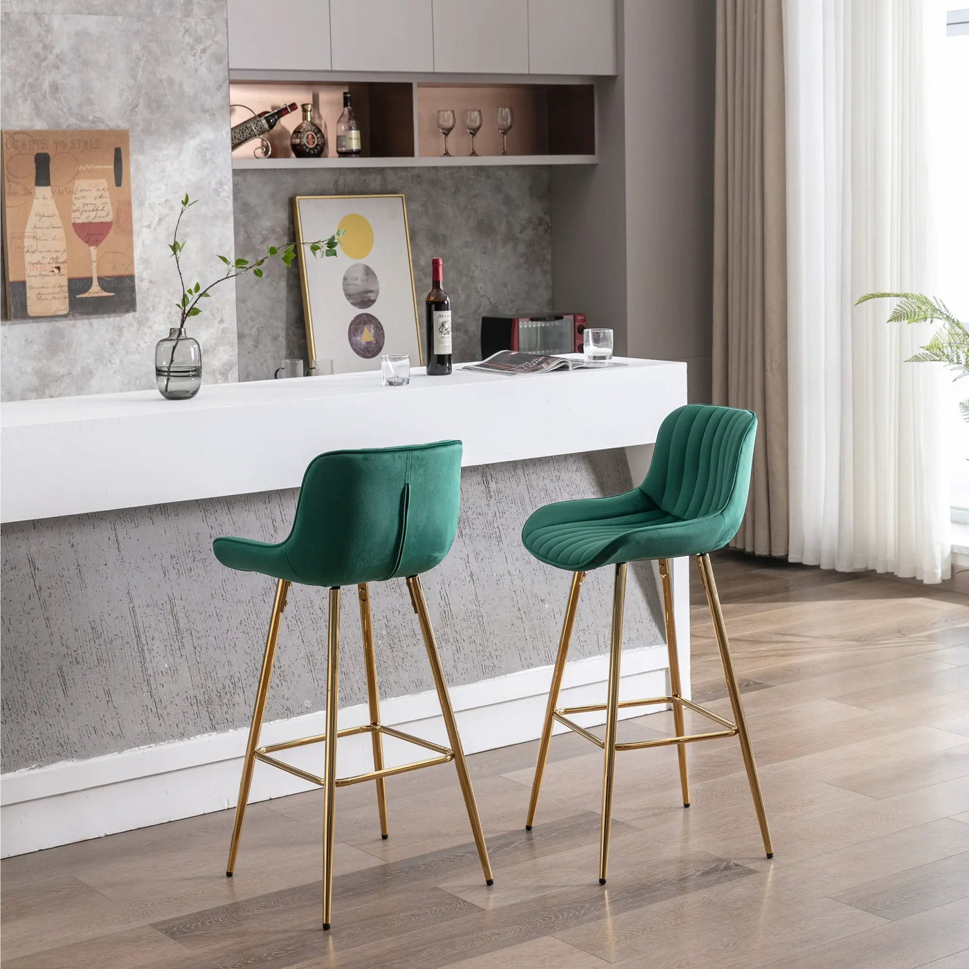 30 Inch Set of 2 Bar Stools by HouseOfZazla