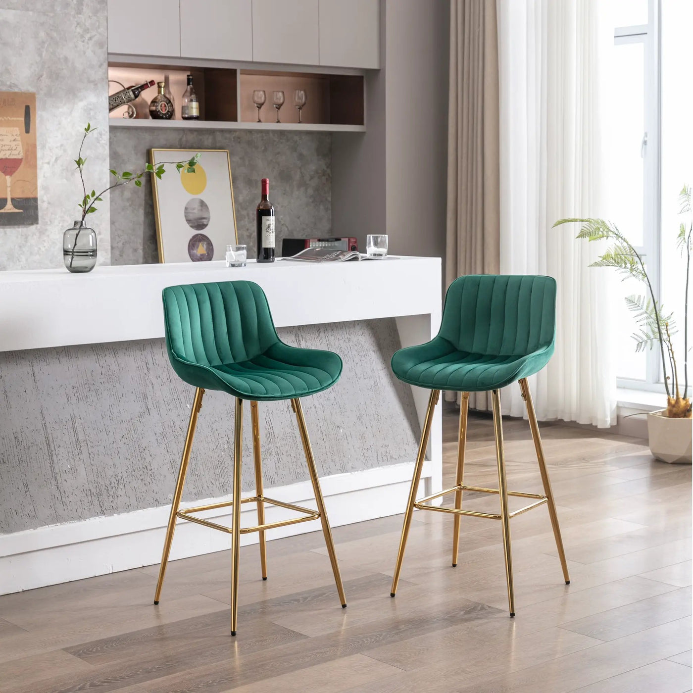 30 Inch Set of 2 Bar Stools by HouseOfZazla