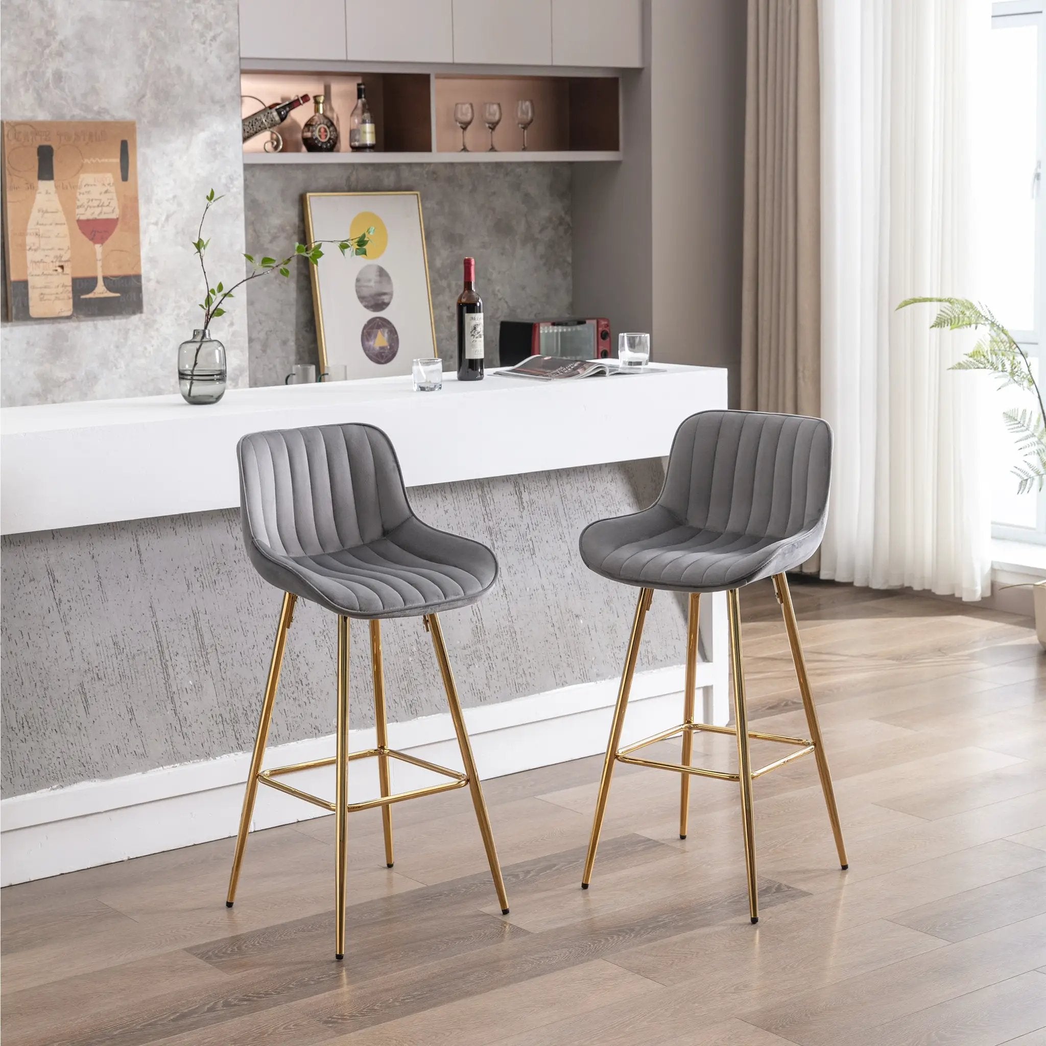 30 Inch Set of 2 Bar Stools by HouseOfZazla
