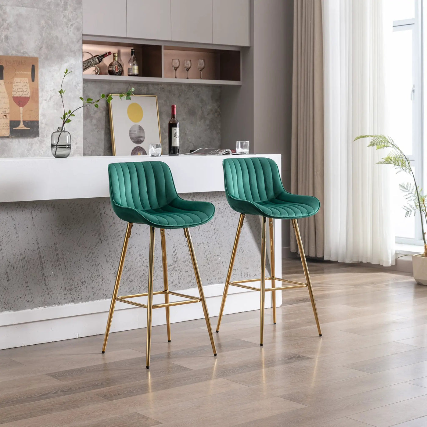 30 Inch Set of 2 Bar Stools by HouseOfZazla