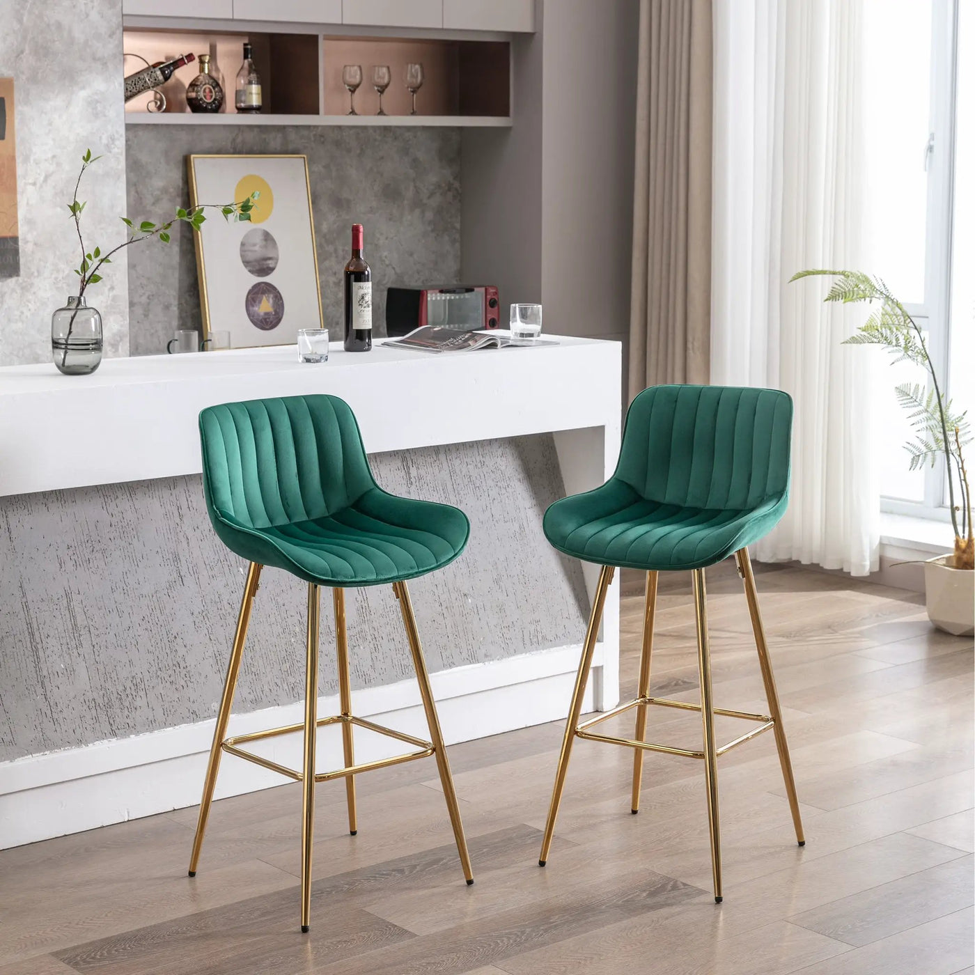 30 Inch Set of 2 Bar Stools by HouseOfZazla