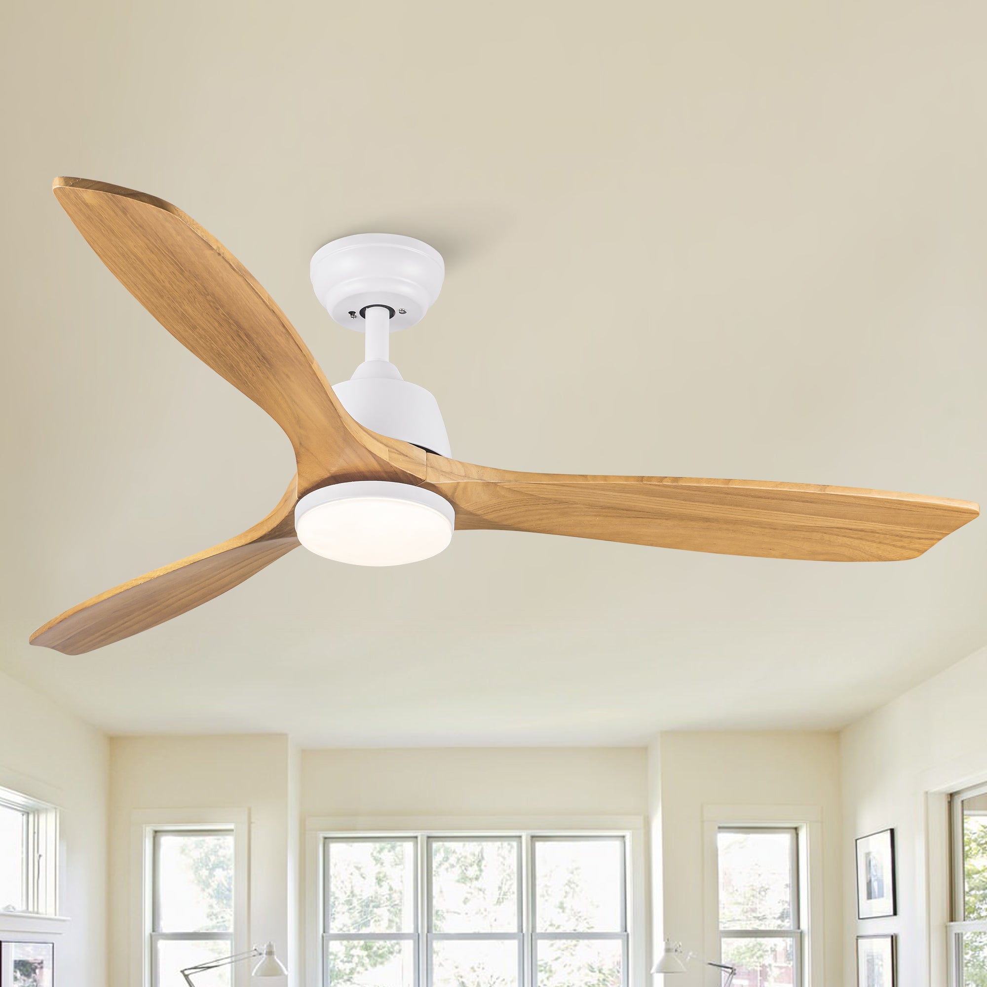 YUHAO 52-Inch Integrated LED Ceiling Fan with Remote Control by HouseOfZazla