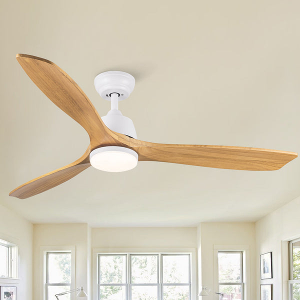 YUHAO 52-Inch Integrated LED Ceiling Fan with Remote Control