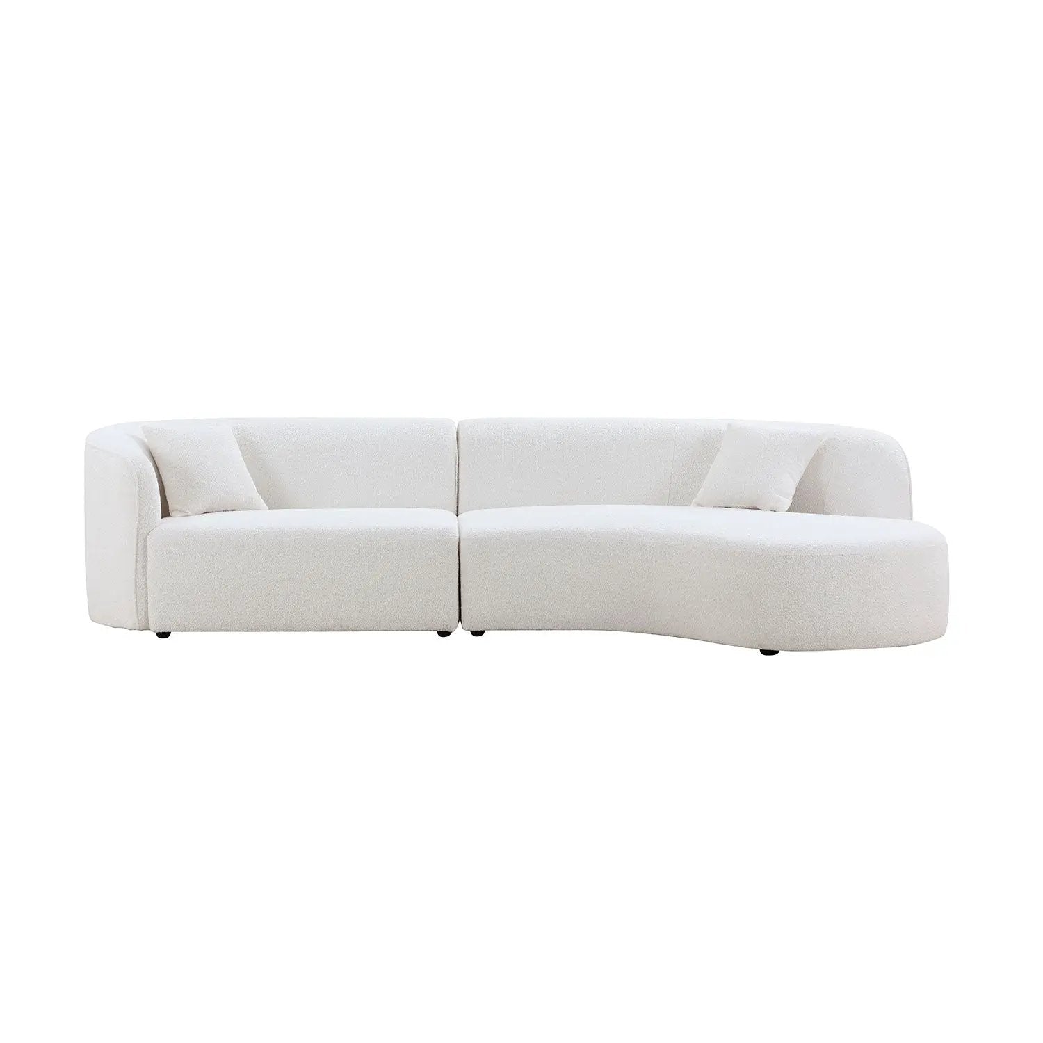 Luxury Modern Style Living Room Upholstery Curved Sofa Set by HouseOfZazla